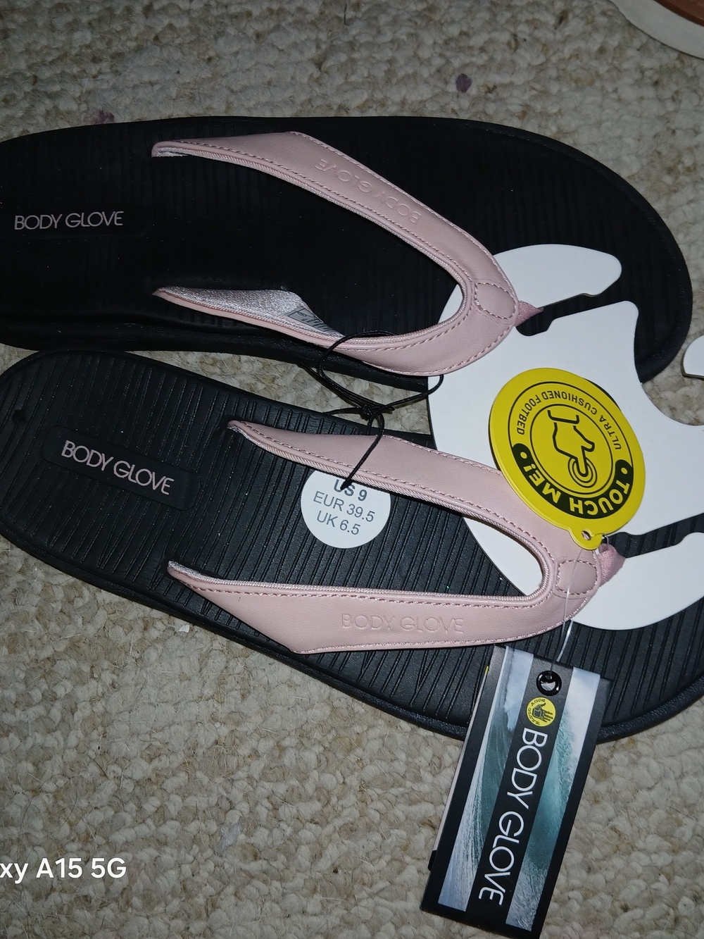 Body Glove Women's Pink Cushioned Flip Flop Sandals